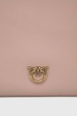 Шкіряна сумочка Pinko колір рожевий (2924183)