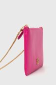Шкіряна сумочка Pinko колір рожевий (3417621)