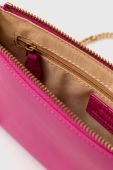 Шкіряна сумочка Pinko колір рожевий (3417621)