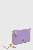 Шкіряна сумочка Pinko колір фіолетовий (3417622)