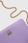 Шкіряна сумочка Pinko колір фіолетовий (3417622)