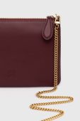 Шкіряна сумочка Pinko колір бордовий (3417623)