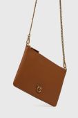Шкіряна сумочка Pinko колір коричневий (2924182)