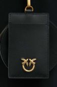Шкіряний чохол на банківські карти Pinko колір чорний (2917725)