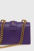 Шкіряна сумочка Pinko колір фіолетовий (2922633)
