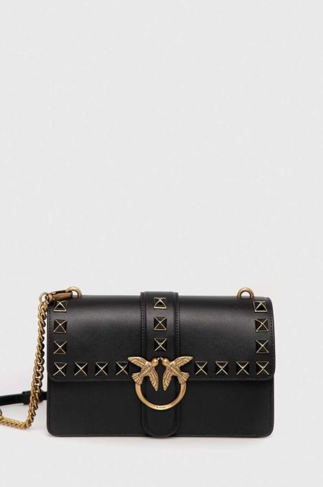 Шкіряна сумочка Pinko колір чорний (3208020)