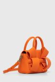 Шкіряна сумочка Pinko колір помаранчевий