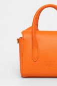 Шкіряна сумочка Pinko колір помаранчевий