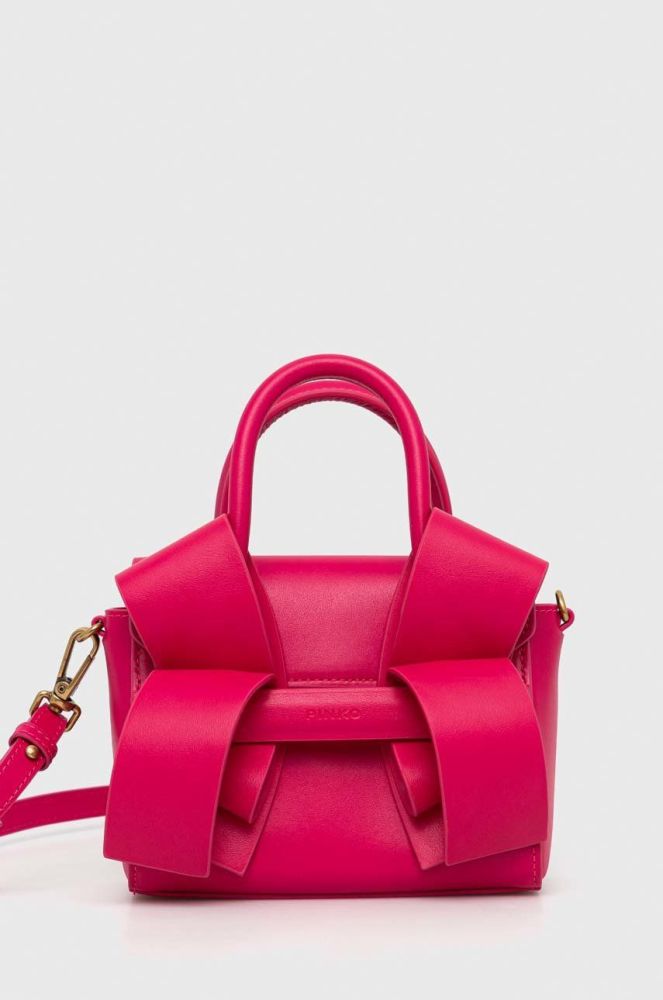Шкіряна сумочка Pinko колір фіолетовий (2922598)