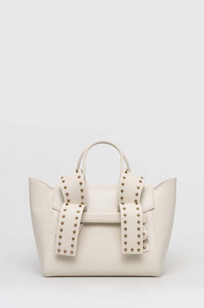 Шкіряна сумочка Pinko колір білий (3023551)