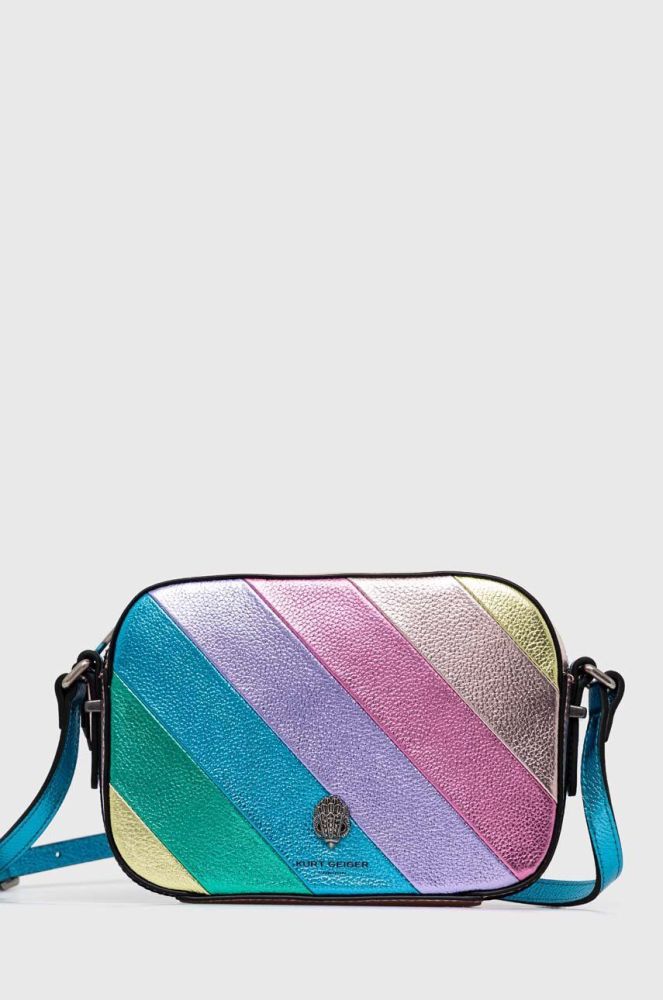 Шкіряна сумочка Kurt Geiger London колір барвистий (3107021)