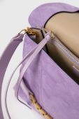 Замшева сумочка Victoria Beckham колір фіолетовий