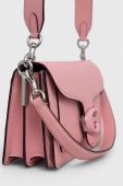 Шкіряна сумочка Coach колір рожевий (2975735)