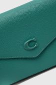 Шкіряна сумочка Coach колір зелений