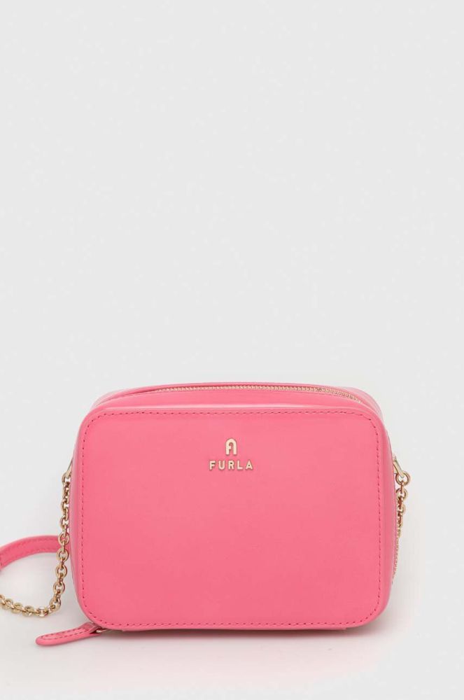 Шкіряна сумочка Furla колір фіолетовий (3145333)