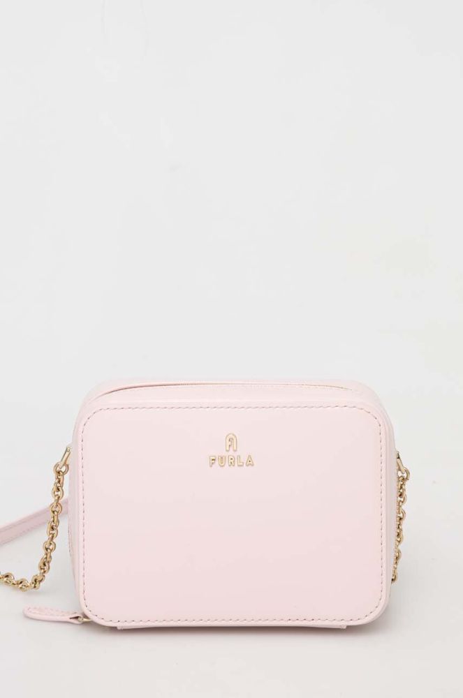 Шкіряна сумочка Furla колір рожевий (3145334)