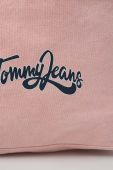 Бавовняна сумка Tommy Jeans колір рожевий