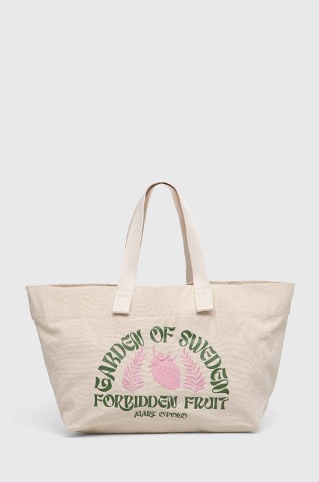 Бавовняна сумка Marc O'Polo колір зелений