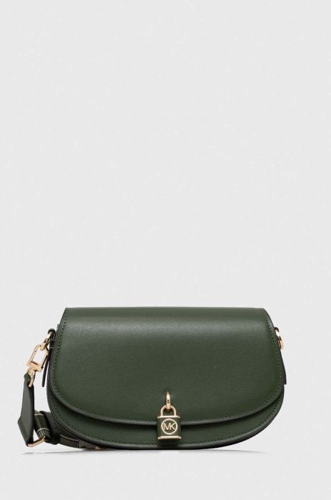 Шкіряна сумочка MICHAEL Michael Kors колір зелений (3398570)