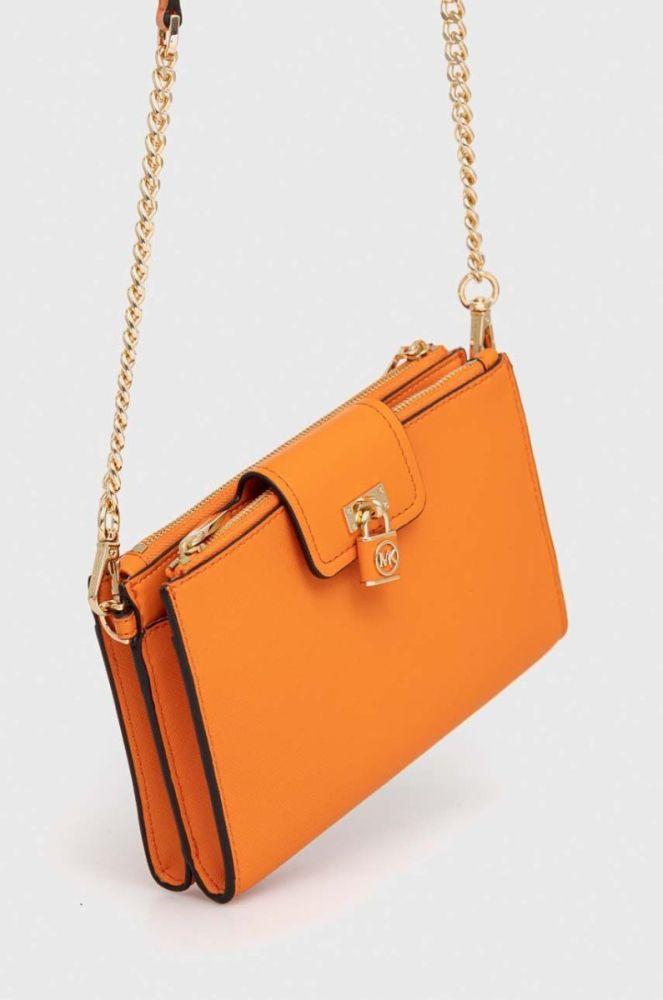 Шкіряна сумочка MICHAEL Michael Kors колір помаранчевий (3071889) фото 2