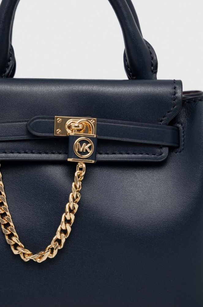 Шкіряна сумочка MICHAEL Michael Kors колір синій (3145364) фото 4