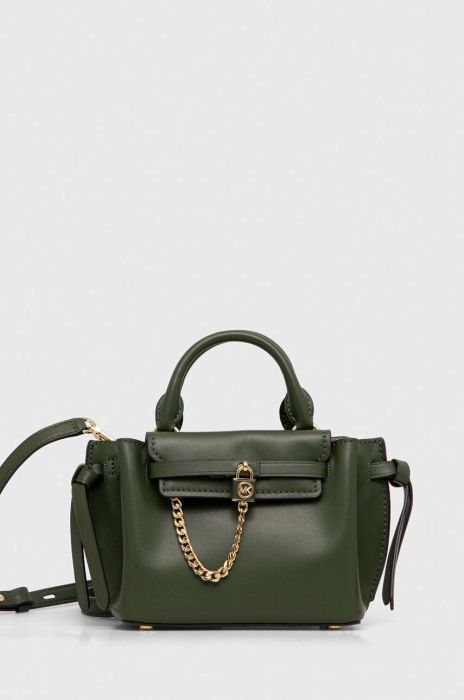 Шкіряна сумочка MICHAEL Michael Kors колір зелений (3543716)