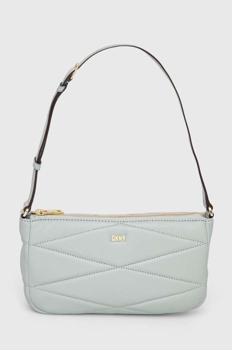 Шкіряна сумочка Dkny колір бірюзовий (3167658)