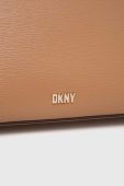 Шкіряна сумочка Dkny колір сірий (3283185)