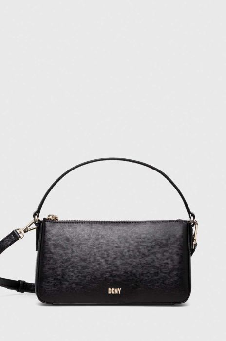 Шкіряна сумочка Dkny колір чорний (3283186)