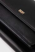 Шкіряна сумочка Dkny колір чорний (3412406)