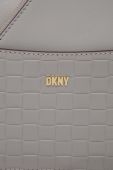 Шкіряна сумочка Dkny колір сірий (3160021)