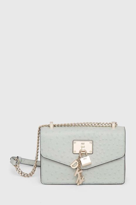 Шкіряна сумочка Dkny колір бірюзовий (3160023)