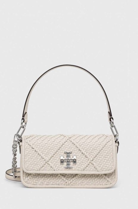 Шкіряна сумочка Tory Burch колір бежевий (3079051)