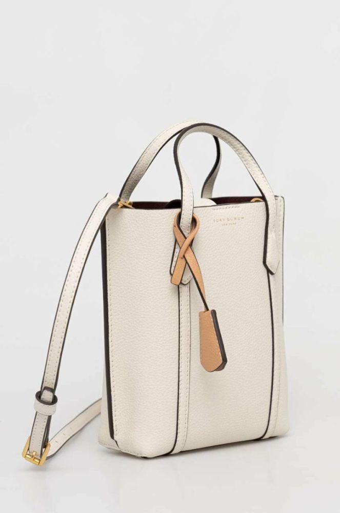 Шкіряна сумочка Tory Burch колір бежевий (3029061) фото 2