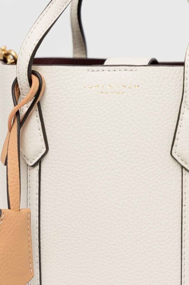 Шкіряна сумочка Tory Burch колір бежевий (3029061) фото 3