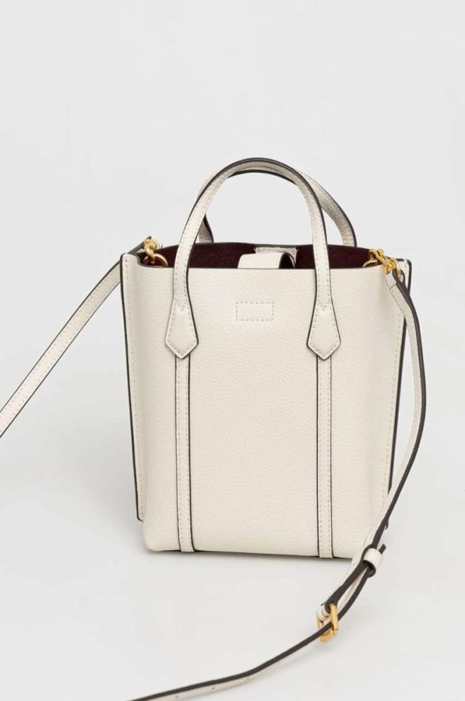 Шкіряна сумочка Tory Burch колір бежевий (3029061) фото 4