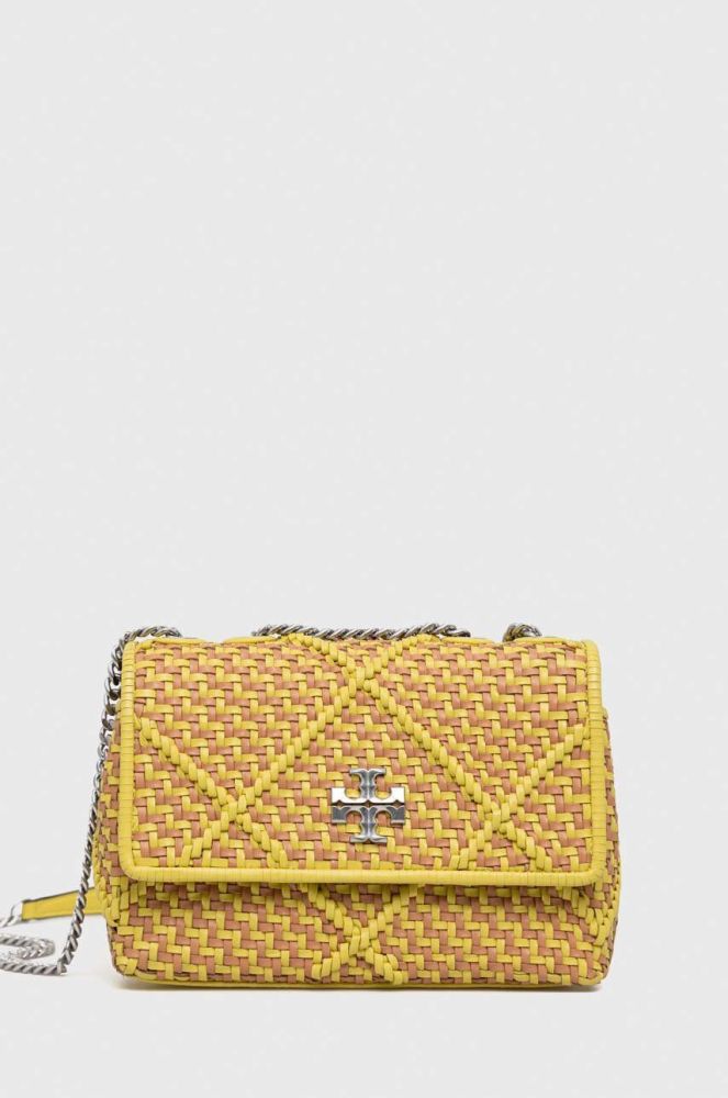 Шкіряна сумочка Tory Burch колір жовтий (3079053)