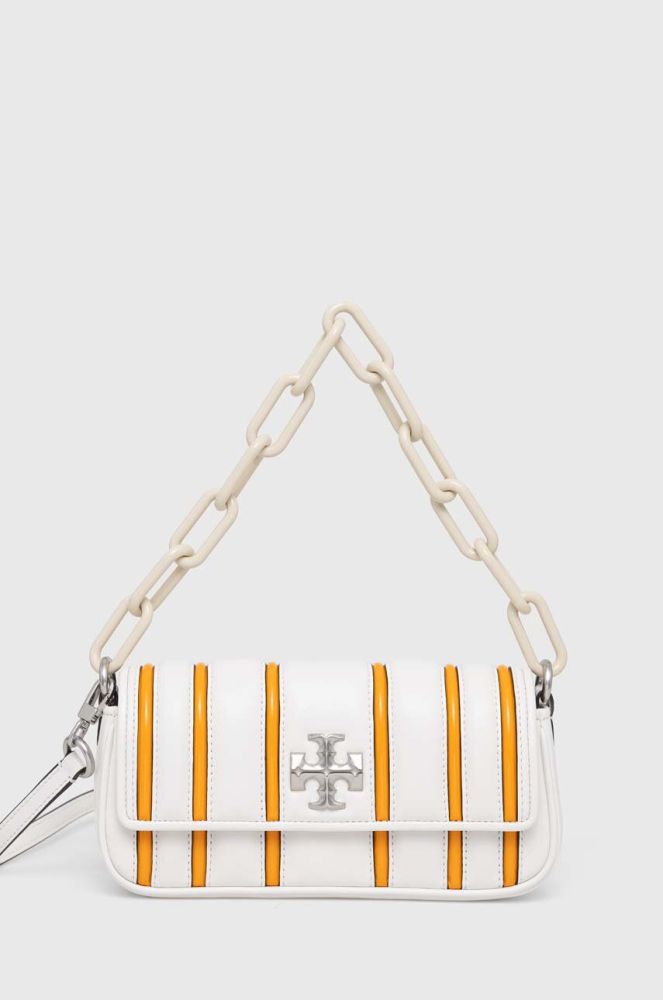 Шкіряна сумочка Tory Burch колір білий (3145371)