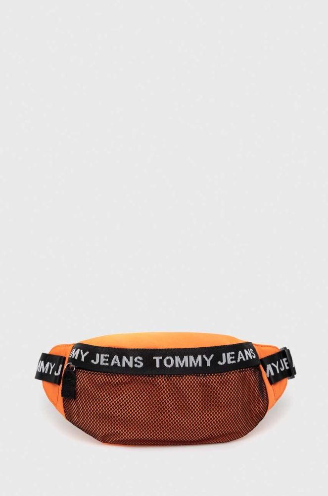 Сумка на пояс Tommy Jeans колір помаранчевий
