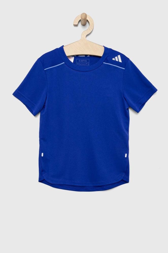 Дитяча футболка adidas B D4S TEE з принтом колір блакитний