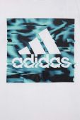 Дитяча бавовняна футболка adidas колір білий з принтом (2932219)