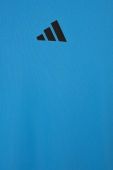 Дитяча футболка adidas Performance однотонний колір блакитний
