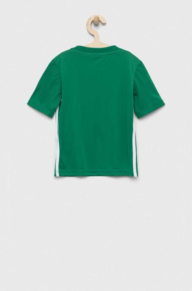 Дитяча футболка adidas Performance TABELA 23 JSY колір зелений візерунок фото 2