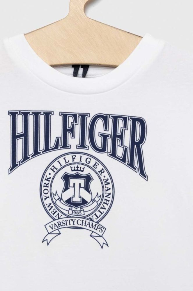 Дитяча футболка Tommy Hilfiger колір білий візерунок (2897029) фото 3
