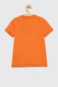 Дитяча футболка Guess колір помаранчевий меланж