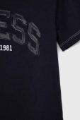 Дитяча футболка Guess колір синій меланж (2883309)