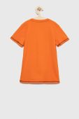 Дитяча бавовняна футболка Guess колір помаранчевий з принтом (2871356)
