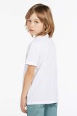 Дитяча бавовняна футболка Guess колір білий з аплікацією (2898231)