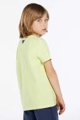 Дитяча футболка Guess колір зелений з принтом