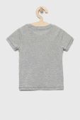 Дитяча бавовняна футболка Guess колір сірий візерунок (2883367)